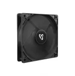 SBOX CF-120 120mm PC Case Fan, Black, 1200 RPM, 38 CFM, 23.2 dBA, Hydraulic Bearing, 3-Pin + Molex