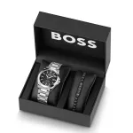 BOSS meeste k&auml;ekell 1570180 41mm roostevabast terasest korpus musta nahast rihmaga analoogkvarts