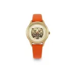 Daisy Dixon DD184OG naiste k&auml;ekell 36mm roosakuld hall nahk