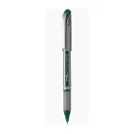 Pentel EnerGel-X Retractable Gel Pen - Green Ink - 0.5 mm Tip - 0.25 mm Line - Gray Barrel