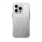 UNIQ Coehl Lumino iPhone 16 Pro 6.3 tolli magnetiline laadimis&uuml;mbris Sparkling Silver