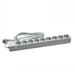 Schneider Electric Actassi 1U PDU toitejaotussiin - 9 Schuko pistikupesa 19 inch VDE
