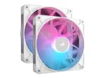 Corsair iCUE LINK RX140 RGB korpuseventilaatorite Twin stardikomplekt, PWM, 140 mm, 2 tk, valge