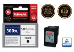 ActiveJet AH-300BRX &uuml;hilduv tindikassett (must, 20 ml, suure mahutavusega XL, pigment, HP 300XL CC641EE jaoks)