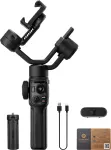 Zhiyun C030124ABR1 Nutitelefoni Gimbal Stabilisaator 3-teljeline sisseehitatud t&auml;itevalgusega, Bluetooth 5.0, 2600mAh aku, kuni 25h t&ouml;&ouml;aeg, toetab 50-90mm telefone, must