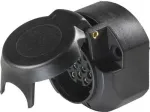 AS Schwabe 13-kontaktiline haagise pistikupesa, kruviklemmid, must, ISO 11446 61474