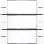 Gira 577303 klahvikomplekt 3-kordne Tastsensor 4 jaoks, puhtvalge l&auml;ikiv