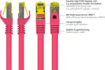 GoodConnections 8070R-400M Cat.7 S/FTP RJ45 patchkaabel, PiMF, halogeenivaba, 600 MHz, OFC, RNS lukustuskaitse, 40 m, magenta
