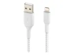 Belkin BOOST CHARGE - Lightning-Kabel - Lightning m&auml;nnlich zu USB m&auml;nnlich - 3 m - wei&szlig; - f&uuml;r Apple iPad/iPhone/iPod (Lightning)