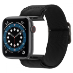 Spigen Fit Lite rihm Apple Watch 4/5/6/7/SE/8/9/Ultra 44/45/49 mm jaoks, must