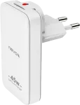 nevox 45 W Dual Slim GaN USB-C/USB laadija, EU/US, valge (2479)