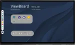 Viewsonic IFP7562 Signage Display Interaktiivne lameekraan 190.5 cm (75 tolli) LED Wi-Fi 350 cd/m&sup2; 4K Ultra HD Must Puuteekraan Sisseehitatud protsessor Android