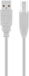 USB A - USB B kaabel GOOBAY 68712, USB 2.0 HiSpeed, 1,8 m, hall