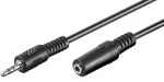 Microconnect AUDLR5 helikaabel 5 m 3,5 mm must