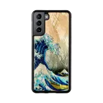 Telefonikott iKins Samsung Galaxy S21+ jaoks &mdash; kaitsev tagakaas 'suur laine'