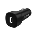 Autolaadija CANYON OnDrive 30 PD 30W USB-C Must &mdash; s&otilde;idukisisene USB-C toiteadapter 30W PD