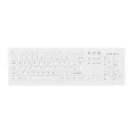 Contour Design Active Key Contour ClassicClean Meditsiiniline klaviatuur eemaldatava kaanega, t&auml;issuuruses juhtmevaba valge DE C8100