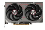 Graafikakaart Sapphire Radeon RX 9060 XT &mdash; 8 GB GDDR6, 128-bit, PCIe x16 5.0, kahe ventilaatoriga jahutus