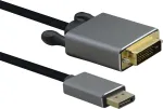 DisplayPort-DVI-kaabel helos 1,0 m &mdash; digitaalne videokonneksioon, &uuml;herealise DVI-ga &uuml;hilduv