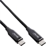 InLine magnetiline USB-C-kaabel, USB-C isane/isane, 100 W, must, 2 m