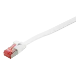 Logilink SlimLine - Paigalduskaabel - RJ-45 (S) kuni RJ-45 (S) - 2 m - U/FTP, PiMF - CAT 6 - Vormitud, Konksuvaba, Lame - Valge (CF2051S)