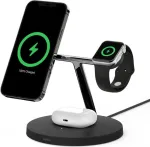 Belkin BoostCharge Pro 3-in-1 traadita laadija MagSafe-iga, 15 W, must