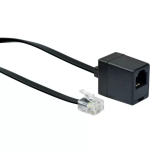 V&otilde;rgukaabel Schwaiger 10m RJ-11 - RJ-11 Must