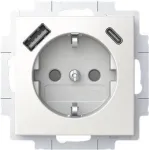 BUSCH JAEGER SCHUKO pistikupesa USB-A+C 20 EUCB2USBAC-914 (2CKA002011A6298)