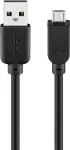 USB-kaabel Goobay 95735 0,3 m USB A &ndash; Micro-USB B Must