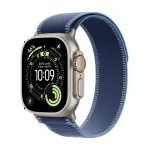 Apple Watch Ultra 3 GPS + Cellular 49mm Natural Titanium korpus sinise/helesinise Trail Loop - S/M | Apple