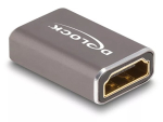 DeLOCK HDMI adapter emane-emane 8K 60 Hz hall metall