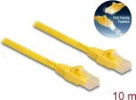 DeLOCK RJ45-kaabel Cat.6A U/UTP Fast Tracing 10 m kollane