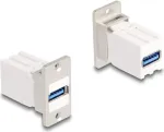 DeLOCK tahvelmonteeritav Keystone'i t&uuml;&uuml;pi sidurimoodul USB 5 Gbps A-t&uuml;&uuml;pi emane - A-t&uuml;&uuml;pi emane