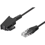 Wentronic Goobay - Telefonikaabel - TAE-F (M) - RJ-45 (M) - 10m - Must (51235)