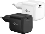 Goobay USB-C PD GaN kiirlaadija Nano 20 W must - 1x -Connector Power (76690)