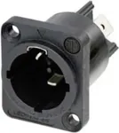 Neutrik NAC3MPX-TOP - CuSn0.2 - Must - Vask - pol&uuml;amiid - Roostevaba teras - Vask - vasesulam - IP65 (NAC3MPX-TOP)