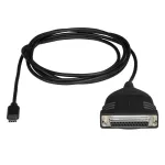 StarTech.com USB-C paralleelprinteri kaabel, must, USB C, DB25, 1,83 m, isane/emale, CE, RoHS