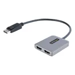 StarTech.com DP Dual HDMI MST HUB-ile &ndash; Dual HDMI 4K 60Hz &ndash; DisplayPort mitme monitori adapter 1 jala / 30 cm kaabliga &ndash; DP 1.4 mitme voo transpordi jaotur, DSC | HBR3 &ndash; DP HDMI jaoturiks