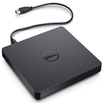 Dell - drive - DVD+/-RW - USB2.0 - v&auml;line - must - Chromebook 3110, 3110 2-in-1, OptiPlex 30XX, 7080, Precision 3260, 7670, Vostro 15 3510 jaoks (DW316)