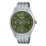 CASIO MTPE340D3AVDF Meeste Analoog Kvartskell 42mm Roostevaba Teras Roheline Siht