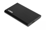 HDD/SSD-korpus IBOX HD-05 must &mdash; 2,5-tolline SATA III, USB 3.2 Gen 1 (5 Gbit/s), Mikro-USB B, UASP, kuni 10 TB