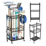 MACLEAN MC-138 mobiilne aiat&ouml;&ouml;riistade alus k&auml;rule, must, 43x30x79cm, 20kg koormus, teras