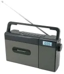 Soundmaster RCD1170SW Kaasaskantav CD-raadio FM, Bluetooth, USB ja laetava akuga - must