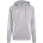 adidas Tiro 24 treeningu kapuutsiga dressipluus, keskmine hall Heather IR7551
