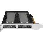 Mobiilne salvestusriiul RAIDSONIC ToughArmor MB842MP-B &mdash; 2 eemaldatavat pesa M.2 NVMe jaoks, PCIe 4.0 x16