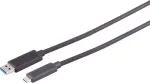 S CONN MAXIMUM CONNECTIVITY 20m aktiivne optiline USB 3.2 Gen 2 kaabel, USB-A - USB-C, 10Gbps, must 30-39095