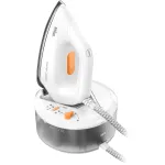 Braun CareStyle Compact IS 2132 WH aurutriikimisjaam, 2400 W, 1,5 l, 400 g/min, EloxalPlus triikimistald, valge/oranž