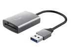 Trust Dalyx 24135 kaardilugeja, USB 3.2 Gen 1, microSD/SD/SDHC/SDXC, h&otilde;bedane