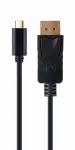 USB graafikaadapter Gembird A-CM-DPM-01 USB-C-ga, toetab kuni 3840&times;2160, USB 2.0 / 3.2 Gen 2, must, 2 m kaabel