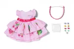Nukukleit ZAPF BABY born Kleit Pinplayga 43 cm nukule, mitmev&auml;rviline, kokkupandav, vanus 3+